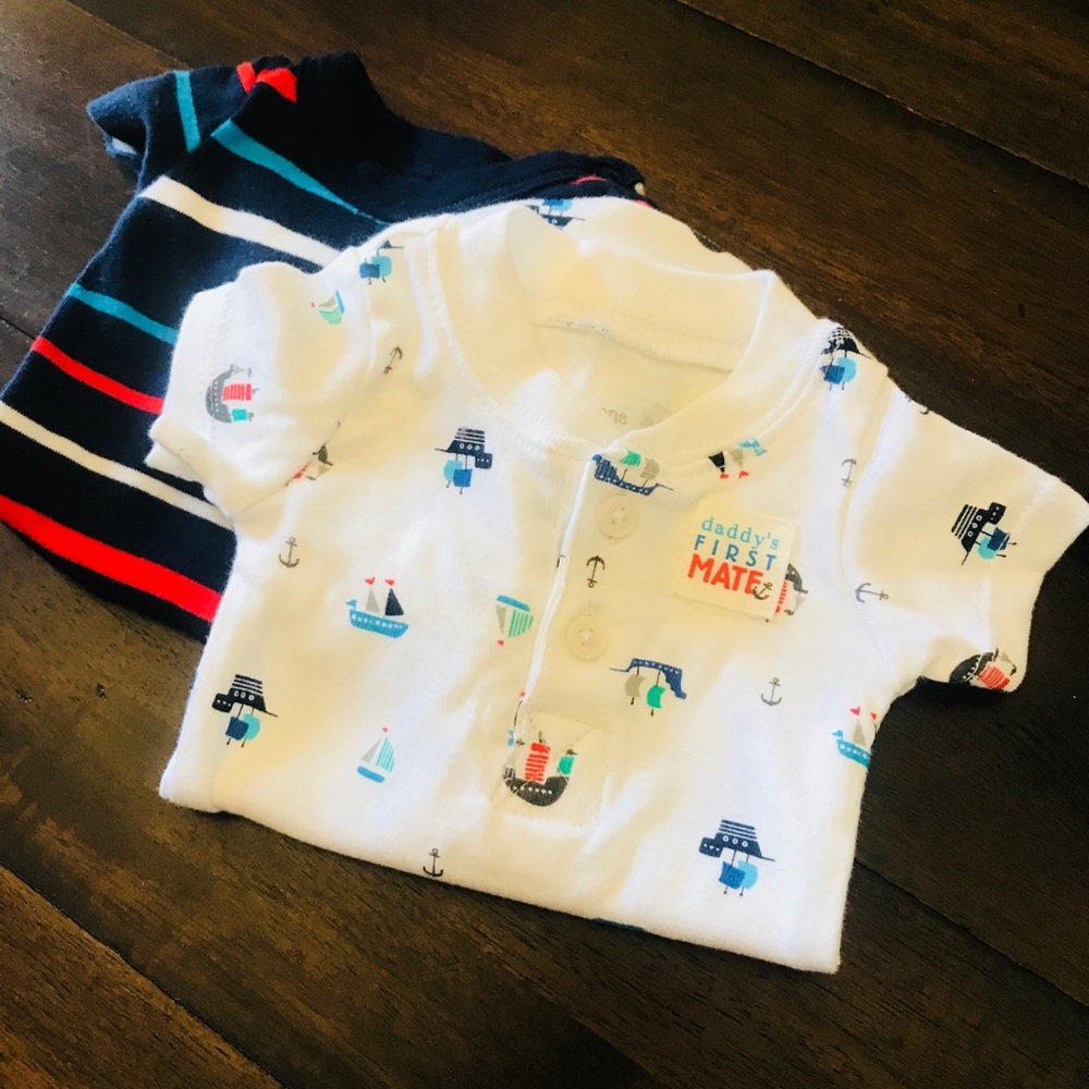 NB sailor onsies sets